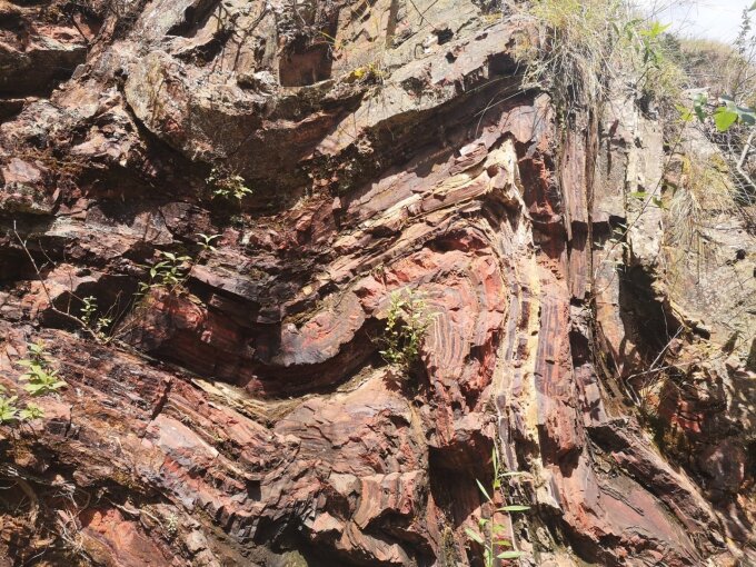 Banded-iron Formation, 3225 Millionen Jahre alt, Südafrika